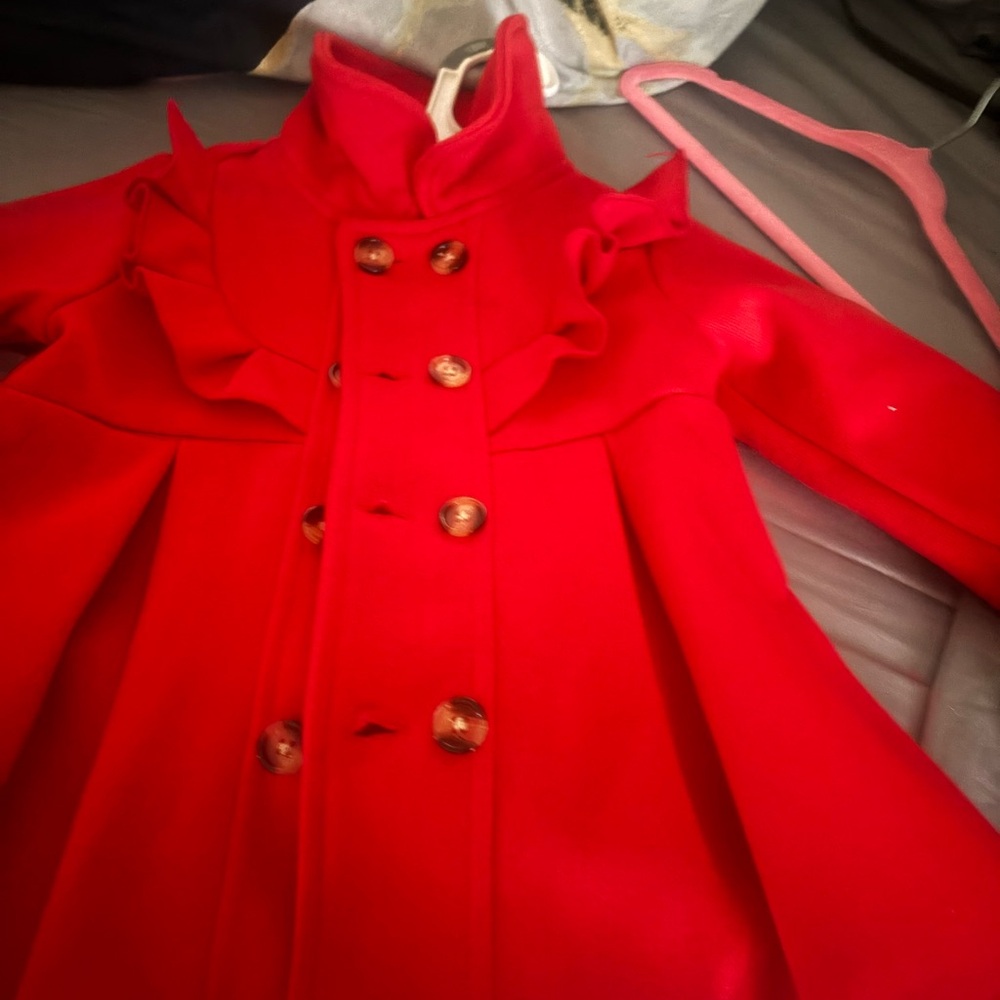 Stylish Red Kids Coat